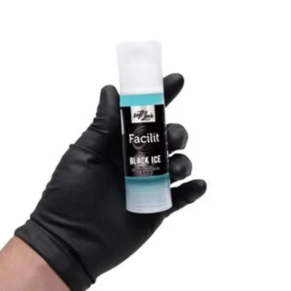 GEL DESSENSIBLIZANTE PARA SEXO ANAL  TÉRMICO VIBRADOR SOFT LOVE FACILIT BLACK ICE 30G - Imagem 2