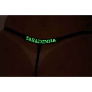 CALCINHA FIO DENTAL COM ESCRITA QUE BRILHA NO ESCURO TALLYTA 4349 TAMANHO ÚNICO (36/44) 3 CORES