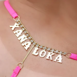 CALCINHA PERSONALIZÁVEL STRASS TALLYTA 4196 TAMANHO ÚNICO ROSA NEON