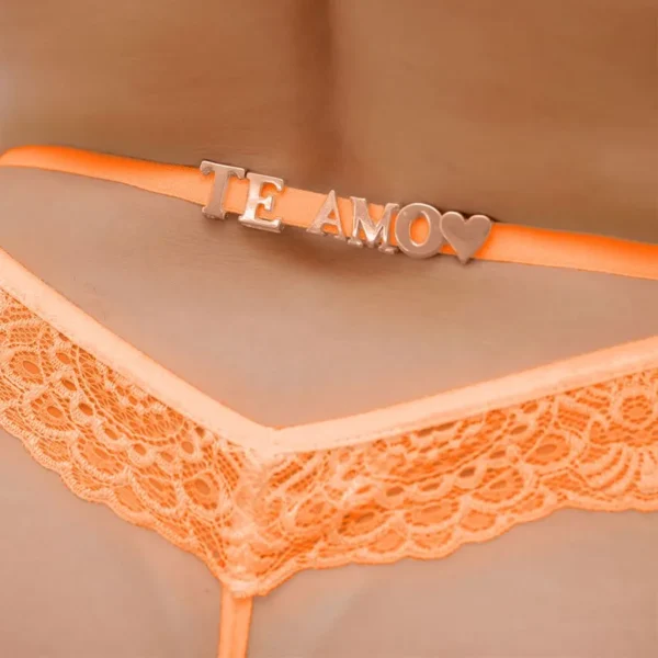 CALCINHA TAILANDESA TALLYTA EM RENDA PERSONALIZÁVEL TAMANHO ÚNICO 3 CORES - Imagem 8