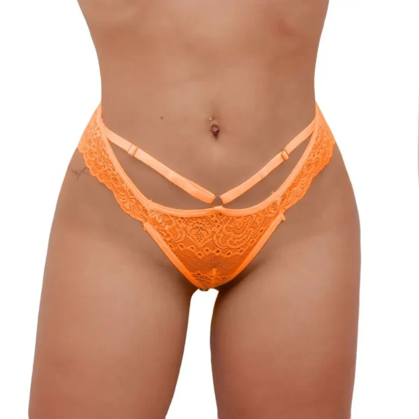 CALCINHA TAILANDESA TALLYTA EM RENDA PERSONALIZÁVEL TAMANHO ÚNICO 3 CORES - Imagem 7