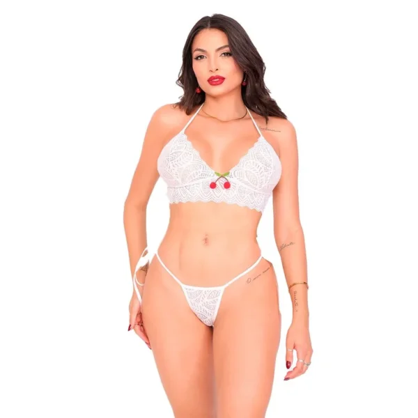 CONJUNTO CEREJINHA DO BOLO TALLYTA 1485 P M G 3 CORES - Imagem 6