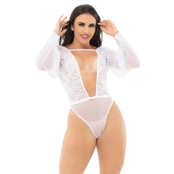 BODY JESSI SAPEKA 5619 EM TULE P M G GG 3 CORES - Imagem 3