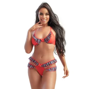 FANTASIA COLEGIAL LESLIE SAPEKA 5574 TAMANHO ÚNICO
