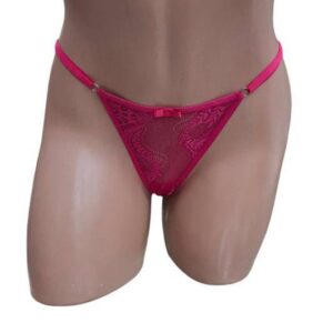 CALCINHA STRING EM RENDA PERSONALIZÁVEL YAFFA Y5094 TAMANHO ÚNICO 12 CORES