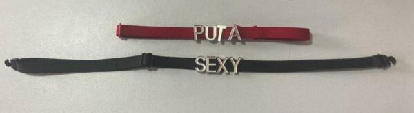 COLEIRA SHOCKER PERSONALIZÁVEL ATÉ 4 LETRAS PRATEADASYAFFA Y5067 3 CORES - Imagem 2