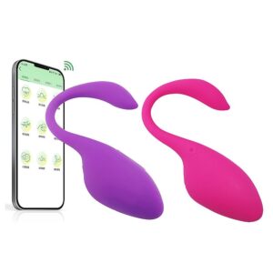 VIBRADOR DE CASAL RUBY VIA APP SI8319 (CONSULTE CORES)