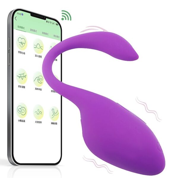 VIBRADOR DE CASAL RUBY VIA APP SI8319 (CONSULTE CORES) - Imagem 2