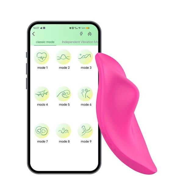 VIBRADOR DE CALCINHA RECARREGAVEL - A LONGA DISTANCIA - PANAME - SI7386 - APP (CONSULTE CORES) - Imagem 3