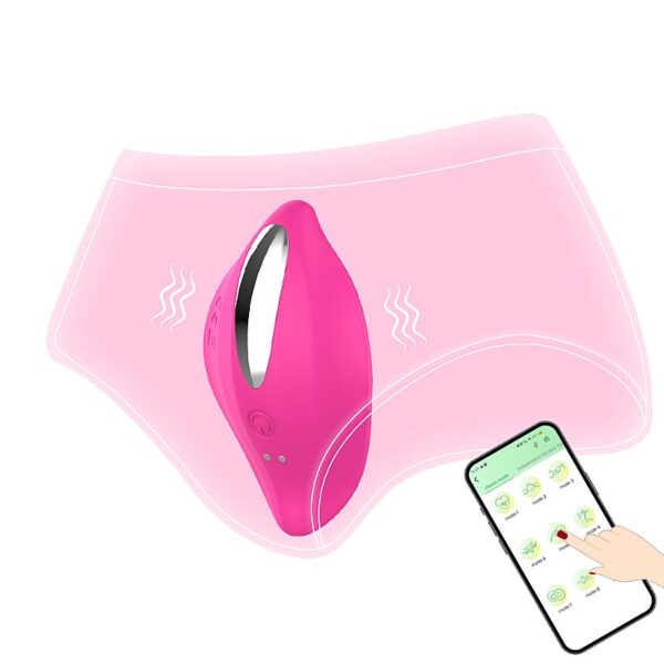 VIBRADOR DE CALCINHA RECARREGAVEL - A LONGA DISTANCIA - PANAME - SI7386 - APP (CONSULTE CORES) - Imagem 5