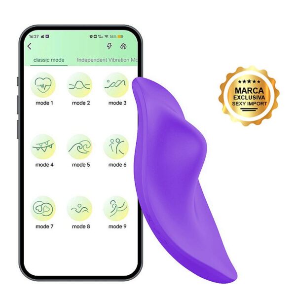 VIBRADOR DE CALCINHA RECARREGAVEL - A LONGA DISTANCIA - PANAME - SI7386 - APP (CONSULTE CORES) - Imagem 13