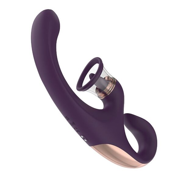 VIBRADOR DE PONTO G E CLITORIS COM LINGUA E SUCCAO - SANDRA - S-HAND - SI8666 (CONSULTE CORES) - Imagem 3