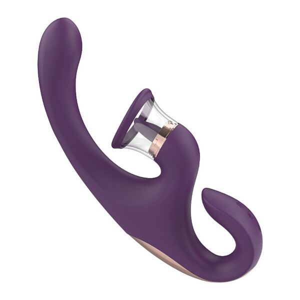 VIBRADOR DE PONTO G E CLITORIS COM LINGUA E SUCCAO - SANDRA - S-HAND - SI8666 (CONSULTE CORES) - Imagem 6