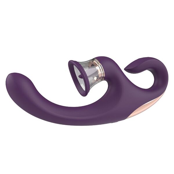 VIBRADOR DE PONTO G E CLITORIS COM LINGUA E SUCCAO - SANDRA - S-HAND - SI8666 (CONSULTE CORES) - Imagem 4