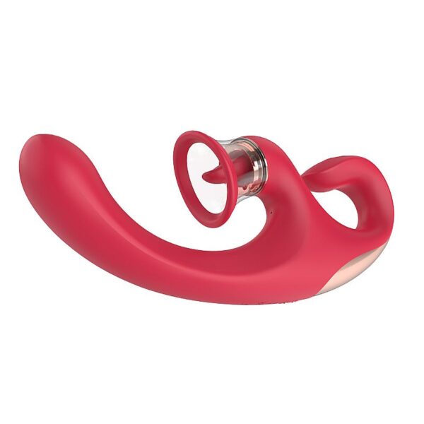 VIBRADOR DE PONTO G E CLITORIS COM LINGUA E SUCCAO - SANDRA - S-HAND - SI8666 (CONSULTE CORES) - Imagem 7