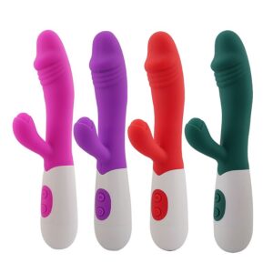 VIBRADOR DE PONTO G E CLITORIS - A PILHAS - SI7273 (CONSULTAR CORES)