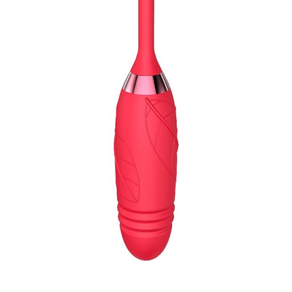 VIBRADOR DE PONTO G E CLITORIS COM VAI E VEM - FORMATO DE ROSA-GREEBABY - SI7633 (CONSULTE CORES) - Imagem 13