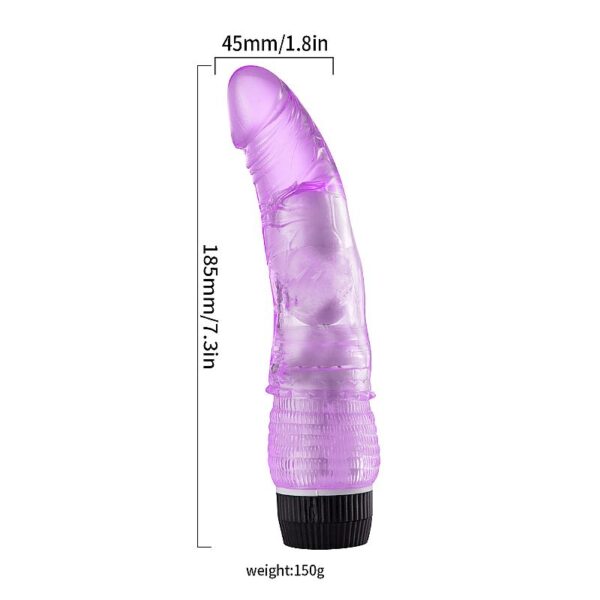 PENIS REALISTICO COM VIBRADOR A PILHA - 19 X 4,3CM - SI8216 (CONSULTE CORES) - Imagem 5