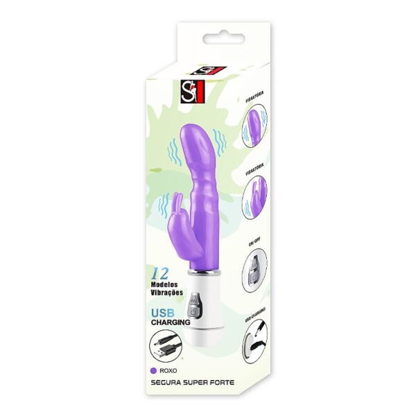 VIBRADOR DE PONTO G E CLITORIS - RECARREGAVEL 16 CM - SI7577 (CONSULTE CORES) - Imagem 2
