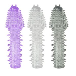 CAPA PENIANA TEXTURIZADA EM JELLY 14CM - SI1030