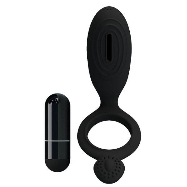 ANEL PENIANO ETHEL DUPLO COM VIBRADOR - PRETTY LOVE - SI1192 - Imagem 5