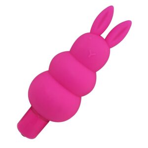 VIBRADOR BUNNY EM PURO SILICONE COM 7 VIBRAÇÕES - TOQUE AVELUDADO - APHRODISIA - SI5311 (CONSULTE CORES)