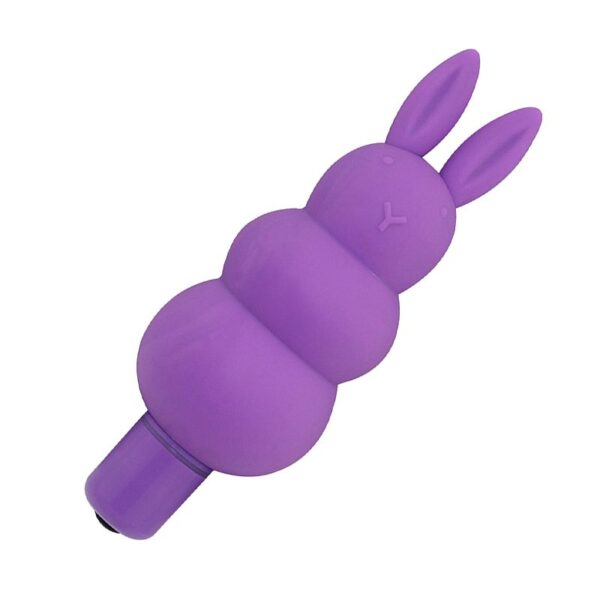 VIBRADOR BUNNY EM PURO SILICONE COM 7 VIBRAÇÕES - TOQUE AVELUDADO - APHRODISIA - SI5311 (CONSULTE CORES) - Imagem 3
