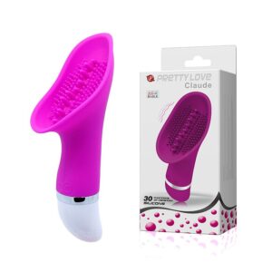 VIBRADOR DE CLITÓRIS COM LÍNGUA - CLAUDE - À PILHA - PRETTY LOVE - SI5391