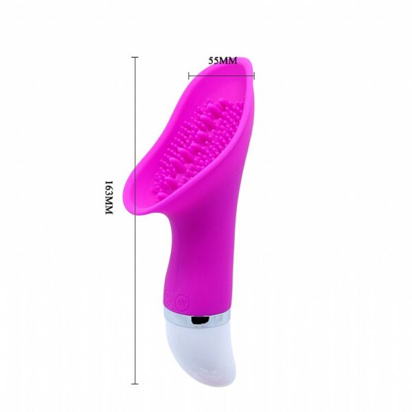VIBRADOR DE CLITÓRIS COM LÍNGUA - CLAUDE - À PILHA - PRETTY LOVE - SI5391 - Imagem 2