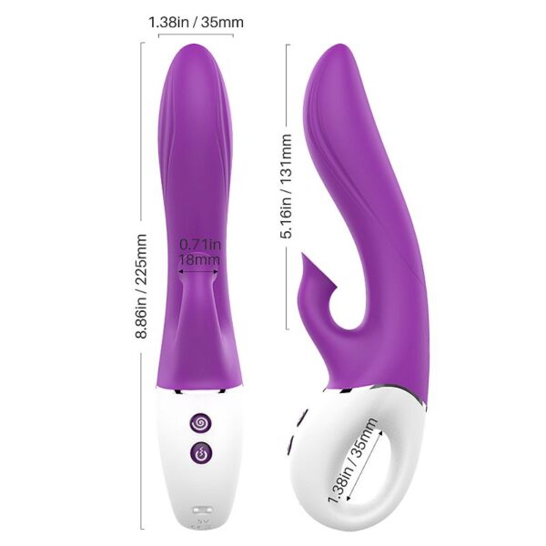 ESTIMULADOR DE CLITÓRIS COM SUCÇÃIO E PONTO G - DEW - S-HANDE - SI6434 (CONSULTAR CORES) - Imagem 2