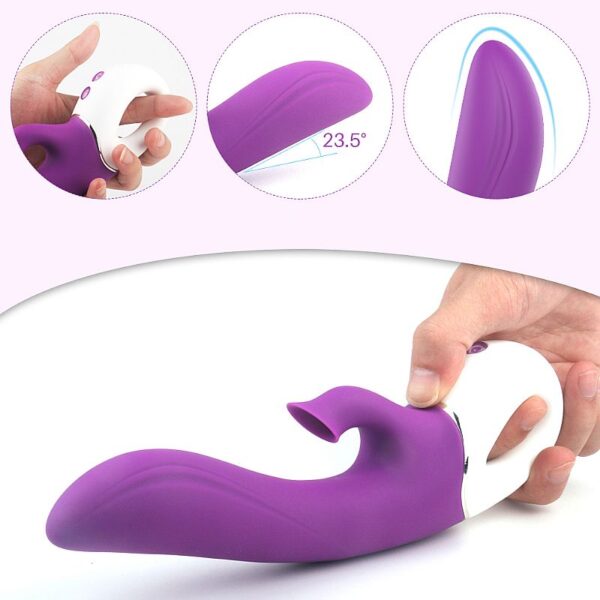 ESTIMULADOR DE CLITÓRIS COM SUCÇÃIO E PONTO G - DEW - S-HANDE - SI6434 (CONSULTAR CORES) - Imagem 10