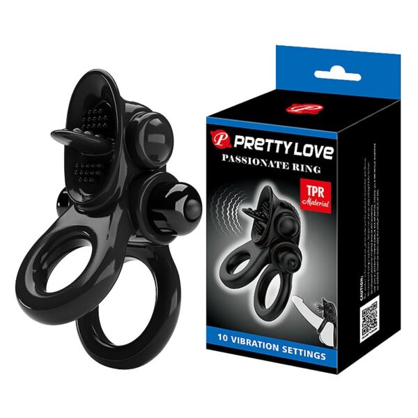 ANEL PENIANO COM VIBRADOR - PRETTY LOVE - SI7110 - Imagem 6