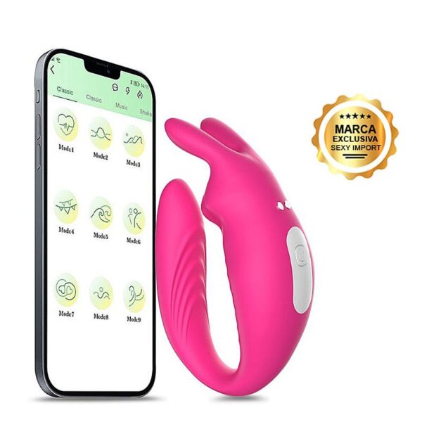 VIBRADOR DE CASAL - À LONGA DISTÂNCIA - HERA APP - SI7387 (CONSULTE CORES) - Imagem 8