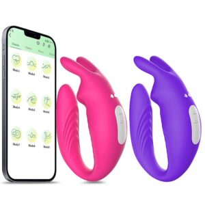 VIBRADOR DE CASAL - À LONGA DISTÂNCIA - HERA APP - SI7387 (CONSULTE CORES)