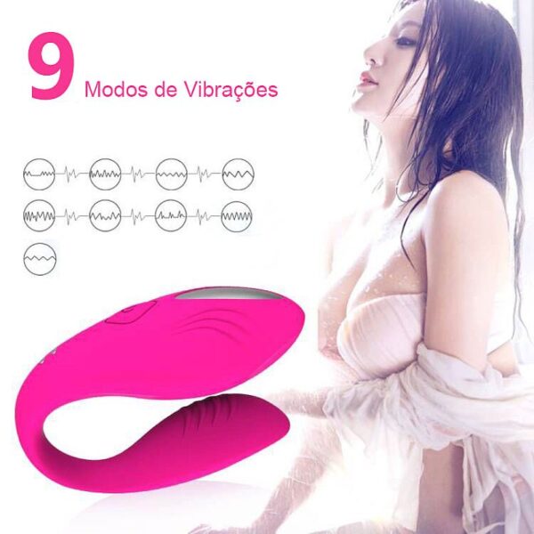 VIBRADOR DE CASAL - À LONGA DISTÂNCIA - ELA APP - SI7388 (CONSULTE CORES) - Imagem 6