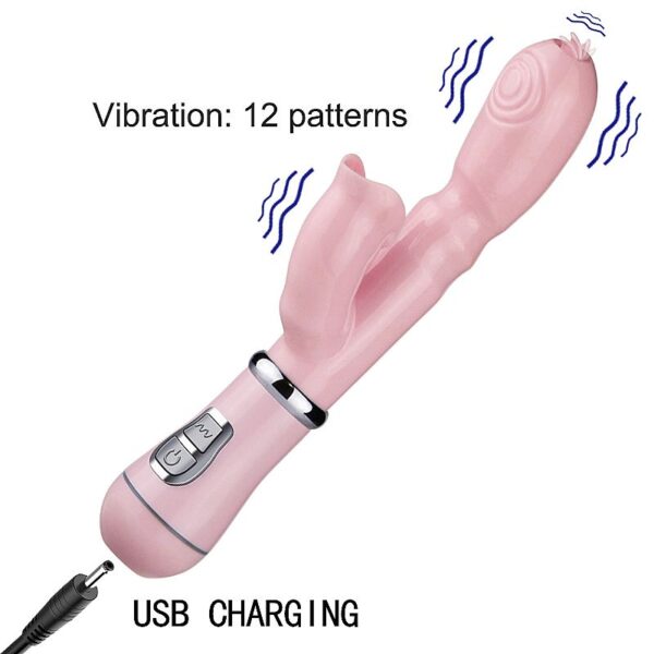 VIBRADOR DE PONTO G E CLITÓRIS - JELLY - RECARREGÁVEL - SI7582 (CONSULTE CORES) - Imagem 2