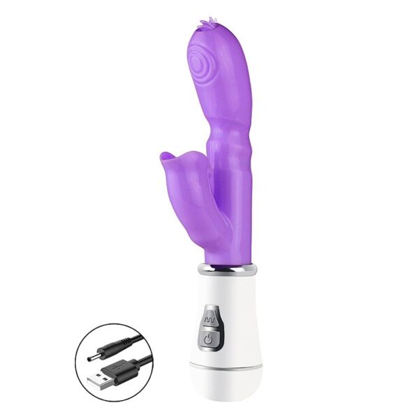 VIBRADOR DE PONTO G E CLITÓRIS - JELLY - RECARREGÁVEL - SI7582 (CONSULTE CORES) - Imagem 5