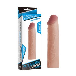CAPA PENIANA EM CYBERSKIN - 17X4CM - COR PELE CLARA - LOVETOY - SI1290