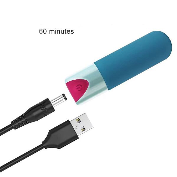 BULLET COM VIBRADOR - RECARREGÁVEL - 6,5X1,8CM - SI7211 (CONSULTE CORES) - Imagem 7
