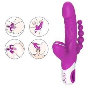 VIBRADOR DE PONTO G E CLITÓRIS - 3 EM 1 - EROS - SI7392