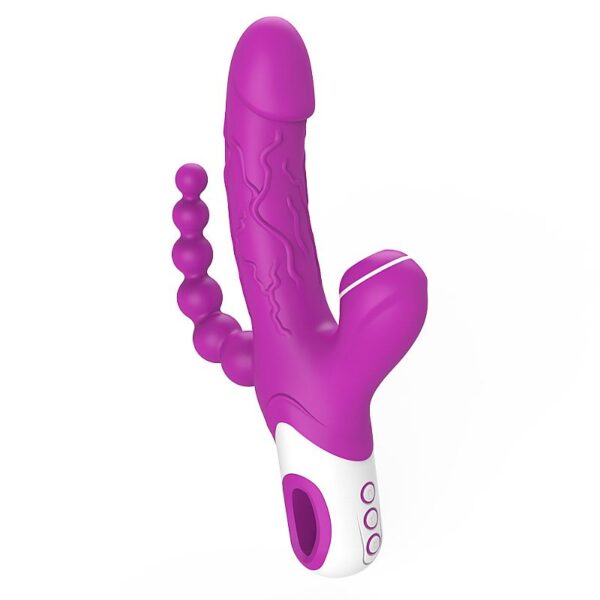 VIBRADOR DE PONTO G E CLITÓRIS - 3 EM 1 - EROS - SI7392 - Imagem 3
