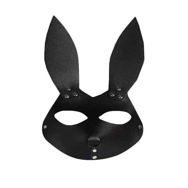 MÁSCARA FECHADA COM FORMATO DE COELHO - PRETO - SI8105 - Imagem 3