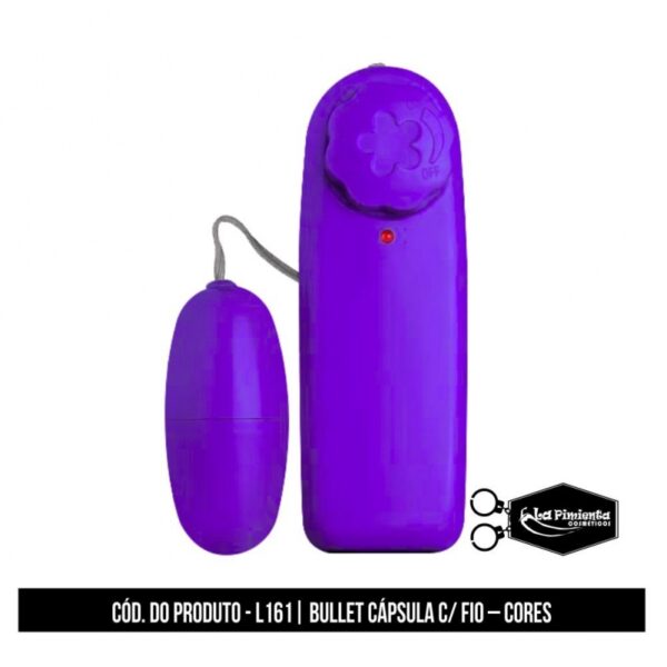 VIBRADOR CÁPSULA BULLET COM FIO LA PIMIENTA À PILHA (NÃO INCLUSA) - Imagem 2