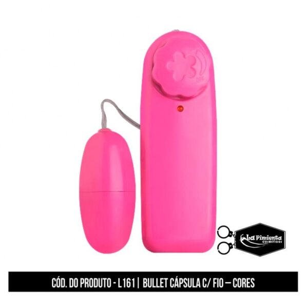 VIBRADOR CÁPSULA BULLET COM FIO LA PIMIENTA À PILHA (NÃO INCLUSA) - Imagem 3