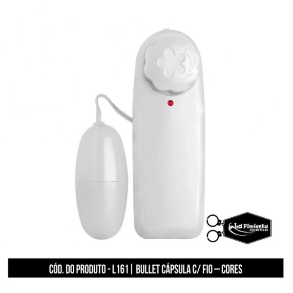 VIBRADOR CÁPSULA BULLET COM FIO LA PIMIENTA À PILHA (NÃO INCLUSA) - Imagem 4
