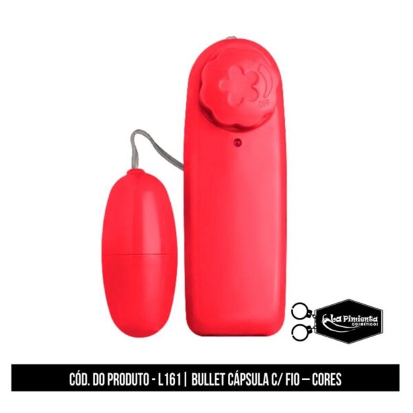 VIBRADOR CÁPSULA BULLET COM FIO LA PIMIENTA À PILHA (NÃO INCLUSA) - Imagem 5