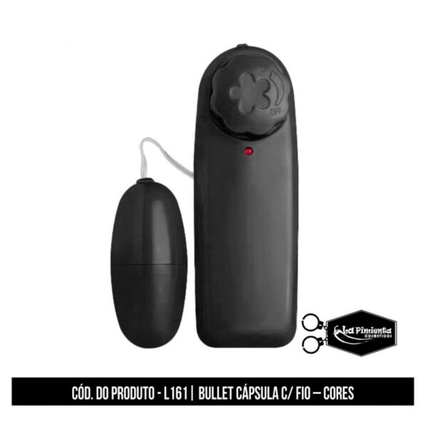 VIBRADOR CÁPSULA BULLET COM FIO LA PIMIENTA À PILHA (NÃO INCLUSA) - Imagem 6