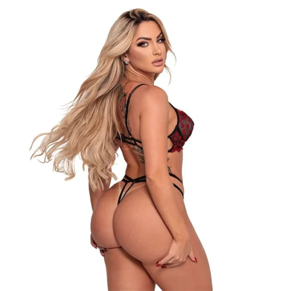 CONJUNTO AMANTE TALLYTA 1478 P M G GG 3 CORES - Imagem 5