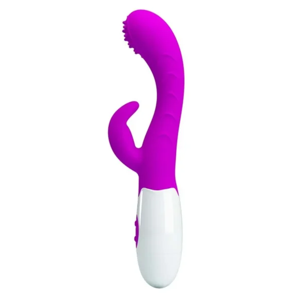 VIBRADOR SILICONE COM ESTIMULADOR DE CLITÓRIS À PILHA 7 VIBRAÇÕES PRETTY LOVE BRUNO BAILE BI-014218-1 - Imagem 4