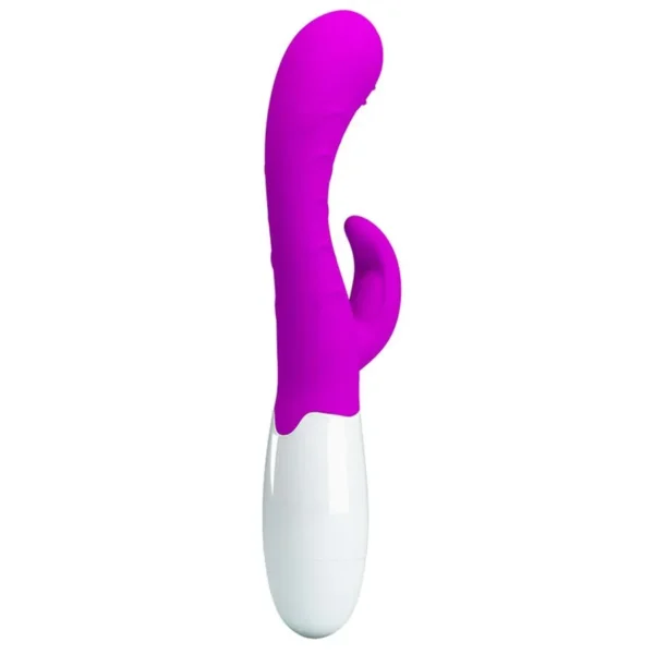 VIBRADOR SILICONE COM ESTIMULADOR DE CLITÓRIS À PILHA 7 VIBRAÇÕES PRETTY LOVE BRUNO BAILE BI-014218-1 - Imagem 3